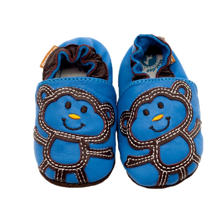 Botosei, D.D.step, elastici, din piele naturala, K1596-18, Albastru, 16 EU