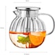 Quasar & Co., teafőző, rozsdamentes acél szűrővel, boroszilikát üveg, 1200 ml, átlátszó