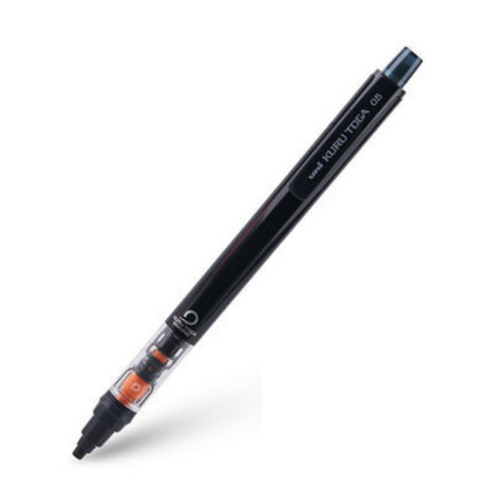 minayo Creion Mecanic cu Mina 0.5mm, tehnologie Japoneza Kuru Tuga, Negru