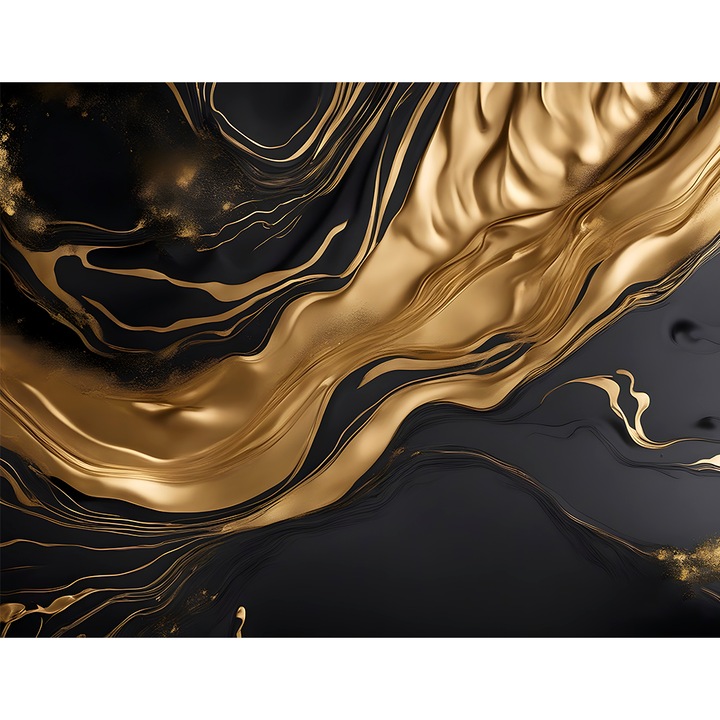 Fototapet fara imbinari H 250 cm x L 300 Aur lichid abstract