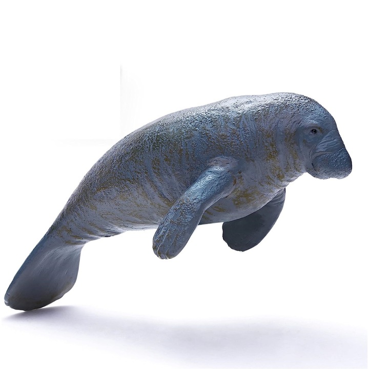 Kézzel festett játék Bertha a lamantin gyerekeknek, 22 cm, 3 év+