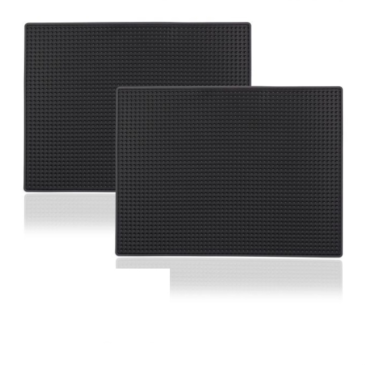 2 x üvegszőnyeg tartó, rúdhoz, PVC, 40x30 cm