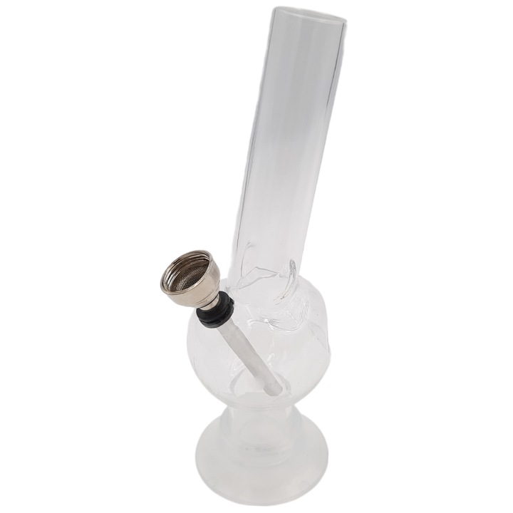 Pipa de fumat, Acril, 155mm, Alb