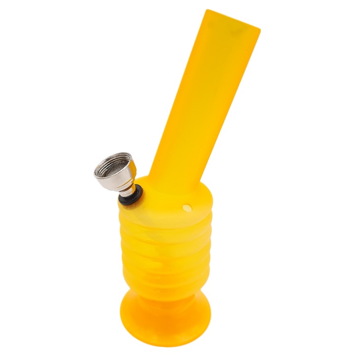 Pipa de fumat, Acril, 155mm, Galben