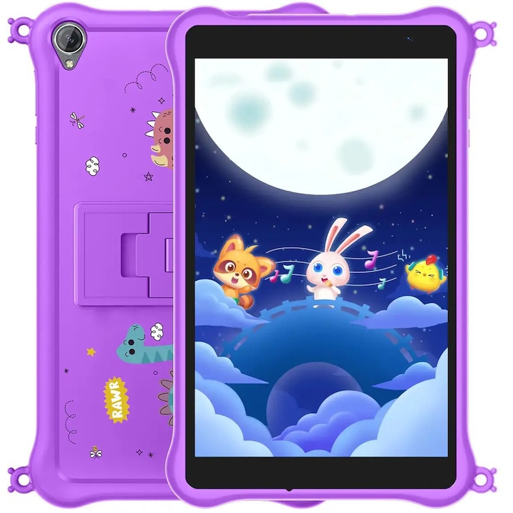 Таблет, Blackview Tab 50 Kids, 8inch HD IPS 800*1280, RK3562 Octa-core 2.0GHz, Front 0.3MP; Rear 2MP camera, 3GB/64GB memory, 5580mAh battery, 802.11a/b/g/n/ac/ax (2.4GHz,5GHz, WiFi6, WiFi version, don't support SIM card, Purple