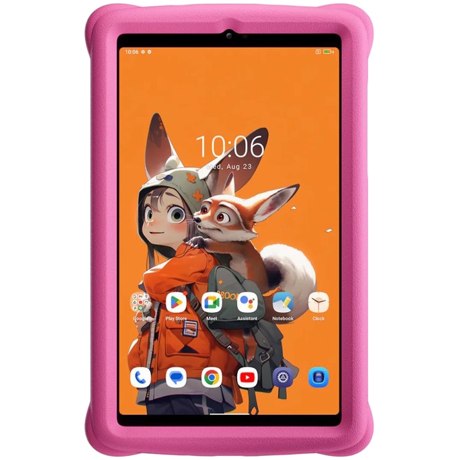 Tableta Blackview Tab 60 Kids, Procesor Unisoc T606 Octa-Core 1.6GHz, Ecran WXGA+ 8.68", 4GB RAM, 128GB Flash 8MP, Wi-Fi, Bluetooth, 4G, Dual SIM, Android, Roz