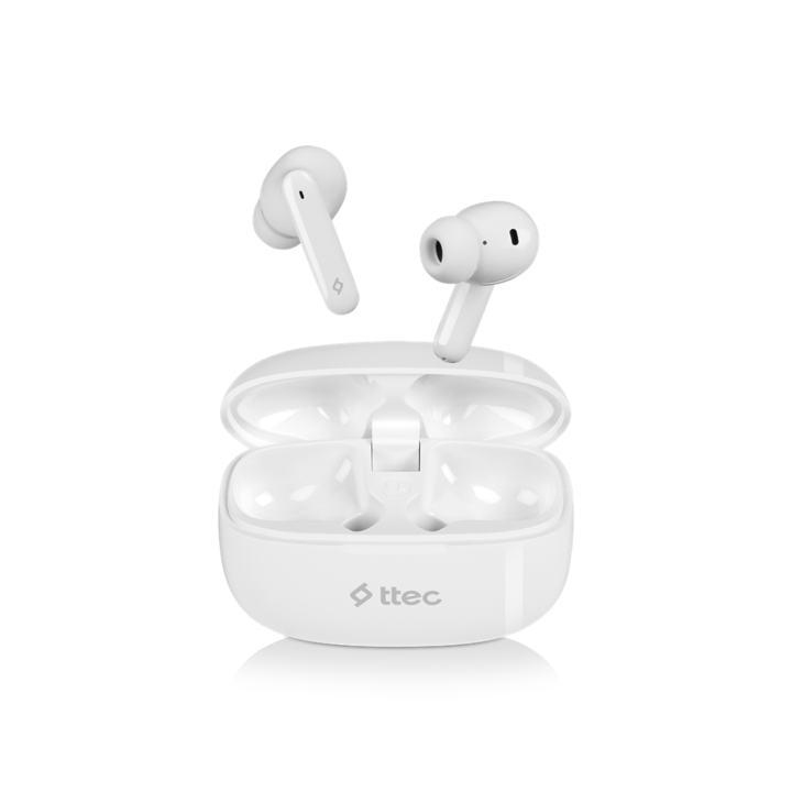Bluetooth слушалки ttec, AirBeat Snap, Бели