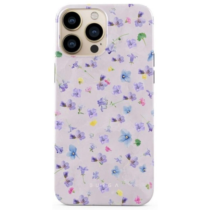 Husa Burga Dual Layer Wildflower compatibila cu iPhone 13 Pro