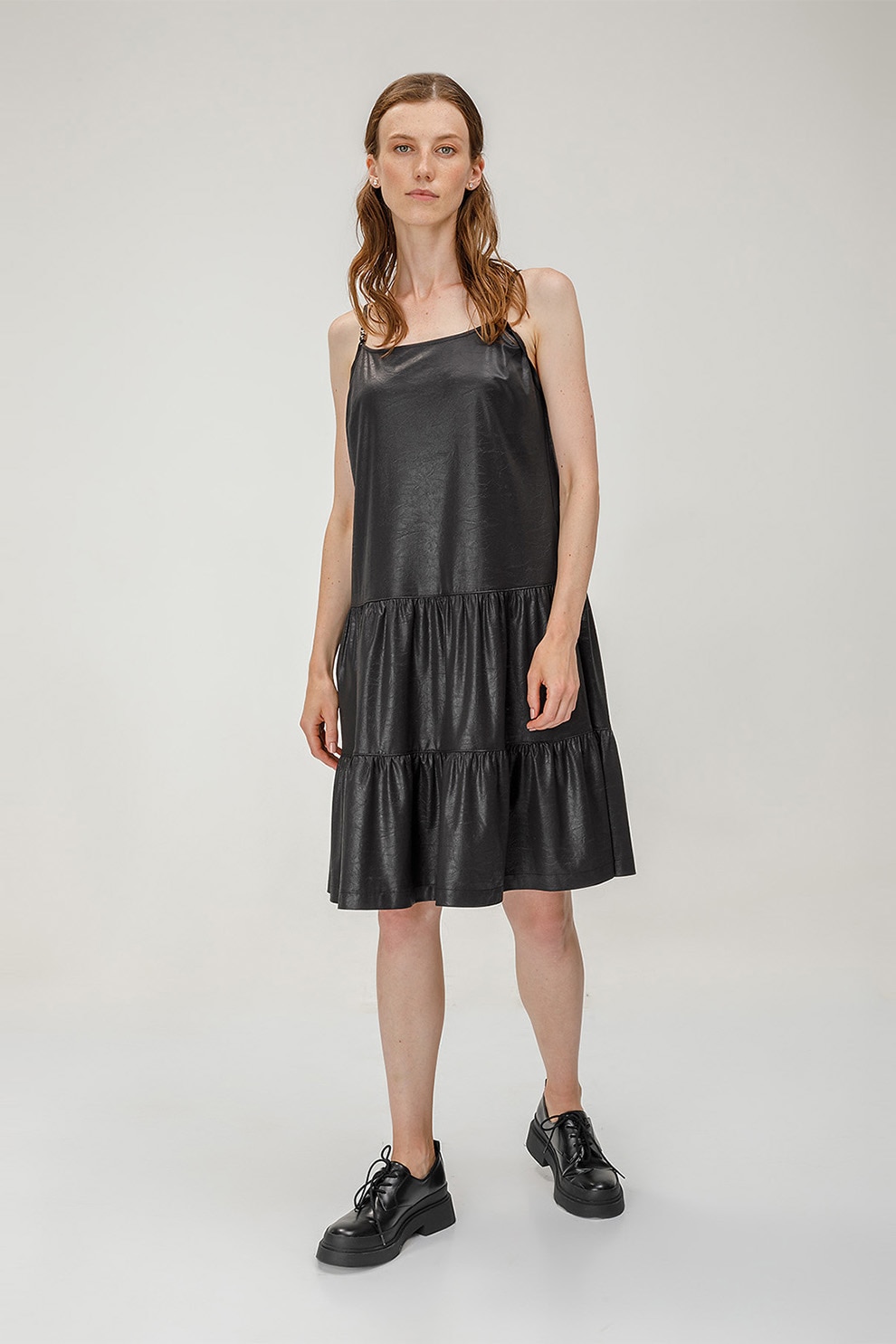 Helmidge, Rochie evazata cu decolteu patrat, Negru, 22