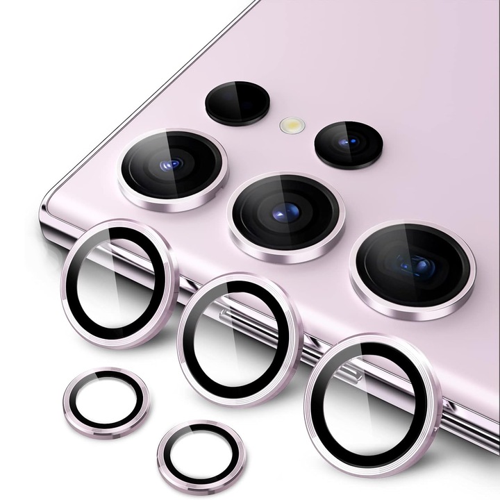 Folie Camera Daden din sticla pentru Samsung S23 Ultra, Full Cover, Protectie Profesionala, Ultra Rezistenta, Calitate Premium, Mov