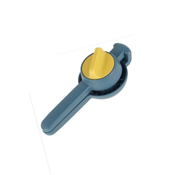 CitrusCrush kézi citromfacsaró, innovatív, könnyen használható és tisztítható, 22 cm, kék/sárga, Doty®