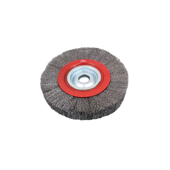 Perie sarma circulara, pentru indepartarea vopselei, ruginei, 200 mm, Satra