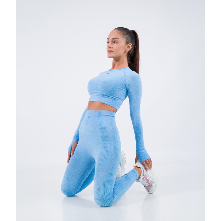 Trening S-LINE pentru femei, albastru deschis melange - 64697, Albastru deschis melange, 2XL