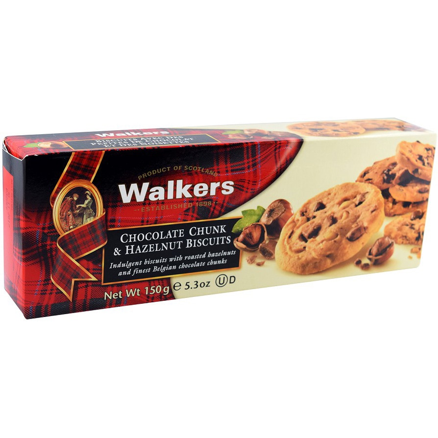Biscutiti cu bucati de ciocolata, Wlakers, 150g