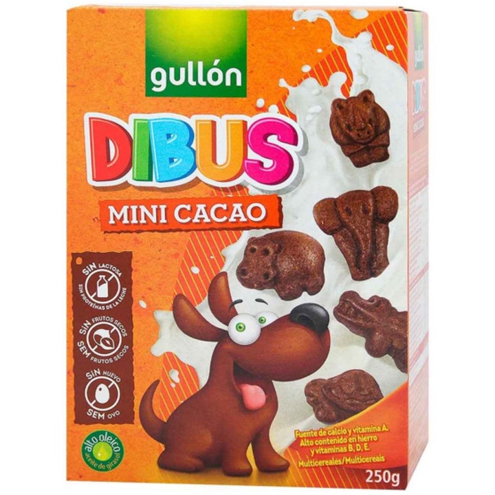 Biscuiti asortati cu cacao dibus, Gullon, 250g