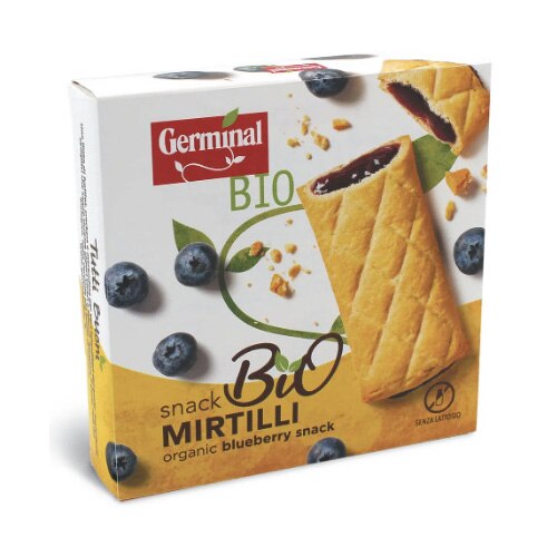 Batoane BIO cu crema de afine, Germinal, 150g (6x25g) Nou
