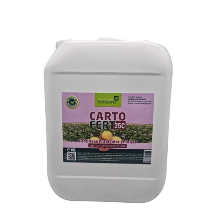 Fertilizant CARTO FERT 25C pentru cartofi, formula radiculara si foliara, 10l