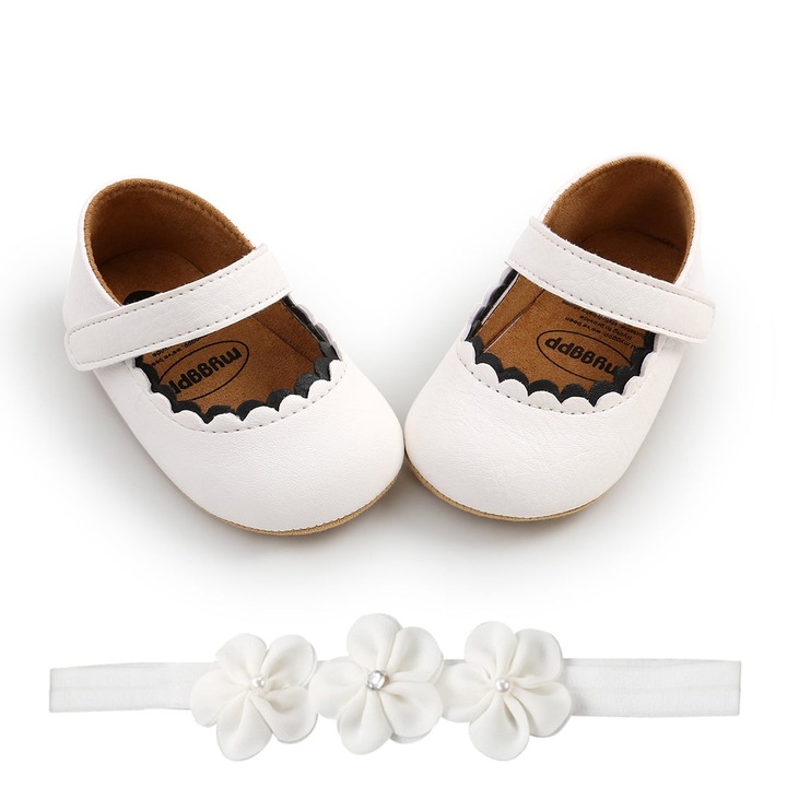 Balerini Fetite Albi Bibi, Multicolor, 12 EU