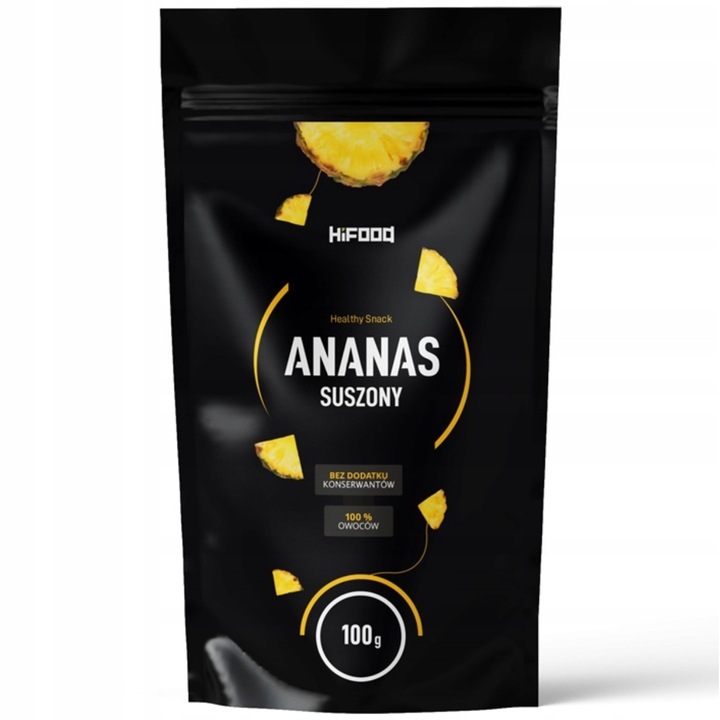 Ananas uscat Hifood, 100g