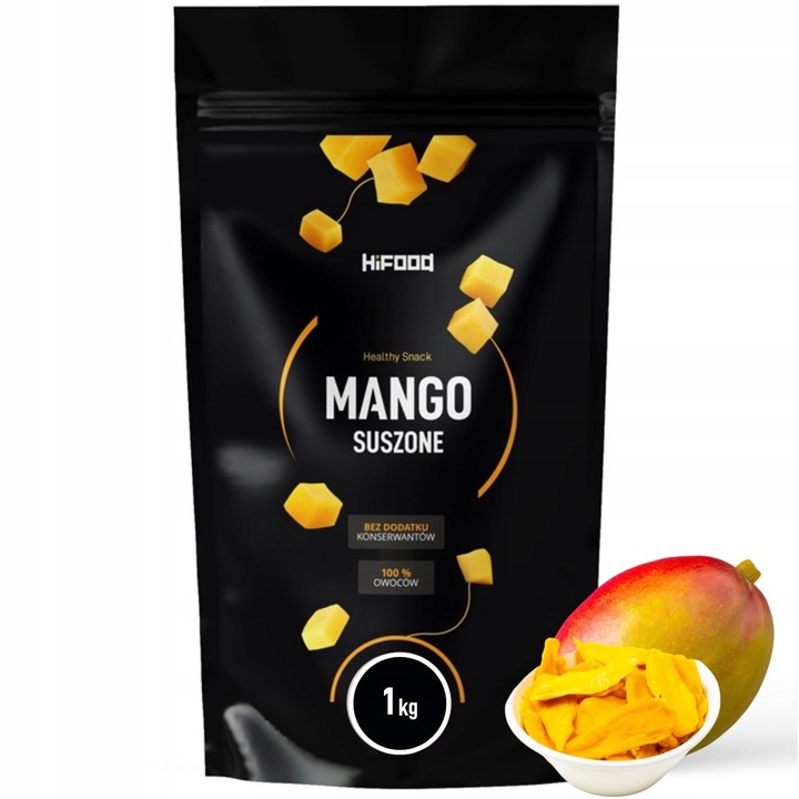 Mango uscat fara zahar, HiFOOD, 1 kg