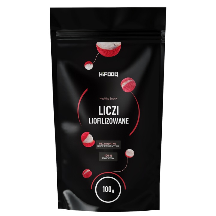 Lychee liofilizat 100g Whole HiFOOD PREMIUM