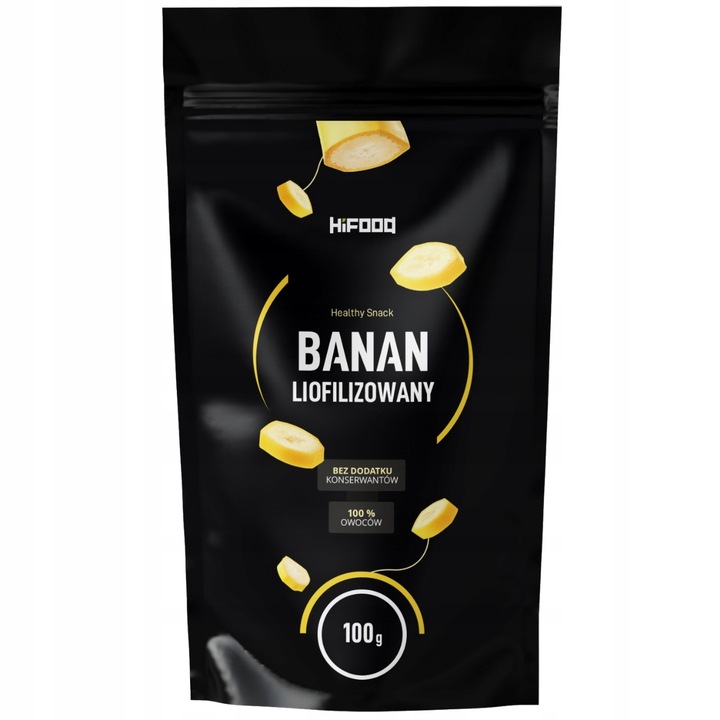 Felii de banane liofilizate 100g HiFOOD Natural