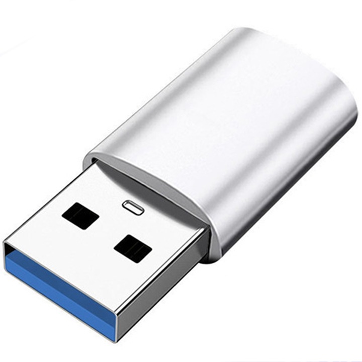 C típusú adapter – USB 3.0 OTG, Wieysdoo, ezüst
