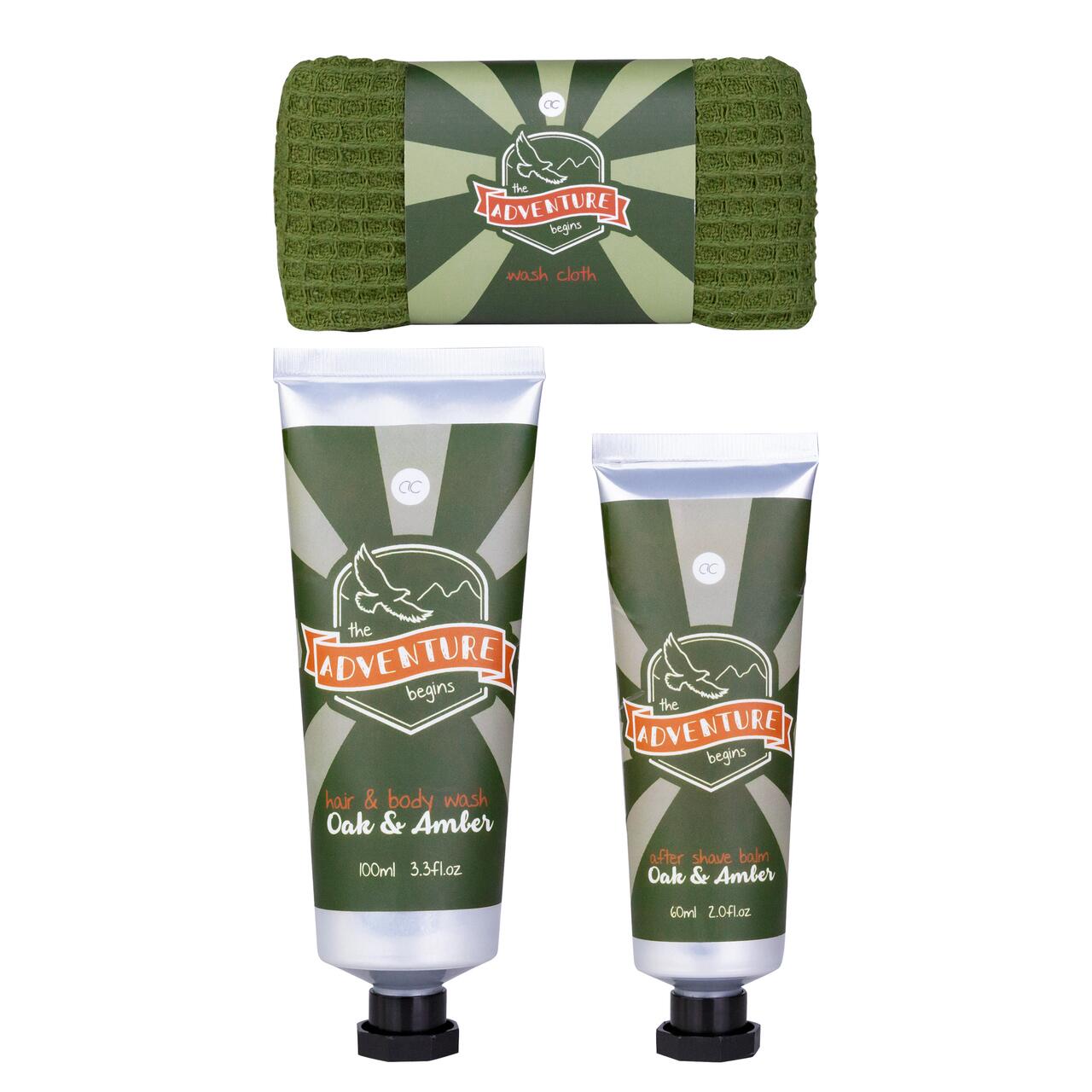 Accentra Badeset ‚MEN‘S WORLD‘ – Dynamitstangen-Optik, Mit Body Wash, Shampoo & After Shave Balm