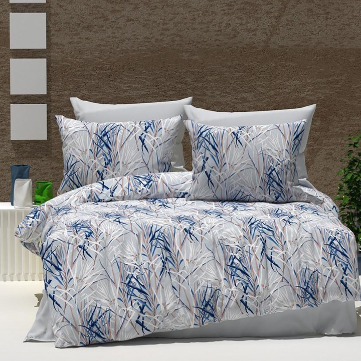 Dupla ágynemű, 100% pamut, 240x260 cm, 4 db, Ralex Pucioasa, RNFN 126