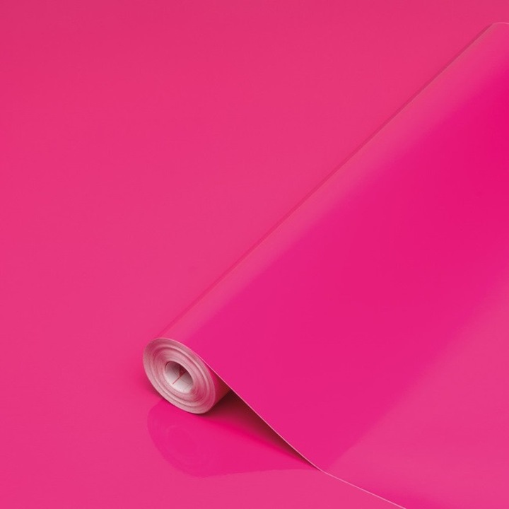 Autocolant Mobilier si Folie Decorativa Autoadeziva, d-c-fix®, Uni Mat Magenta, 45 cm x 2 m, Rezistent la Zgarieturi, Lavabil si Usor de Aplicat, Potrivit pentru Mobila, Usi, Dulapuri si Piese Mici Mobilier, Design Modern si Elegant, Magenta