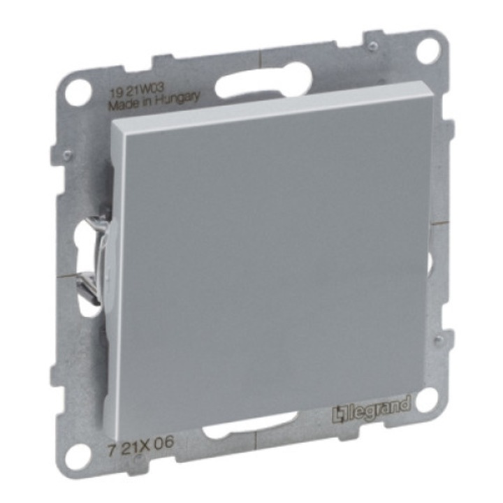 Intrerupator cap-scara 10AX, borne automate, aluminiu, Legrand New Suno