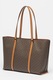 Michael Kors, Geanta shopper cu imprimeu logo Temple, Maro