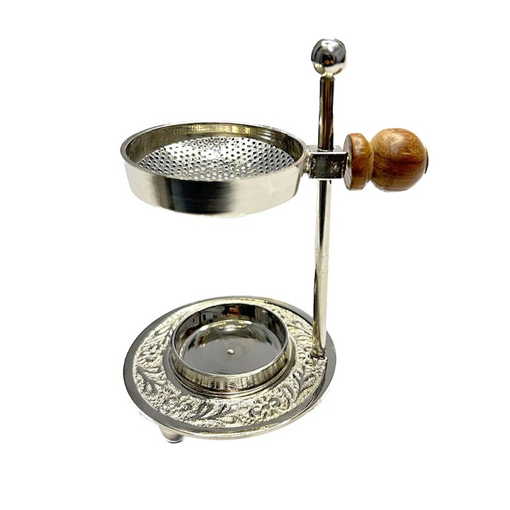 Arzator Tamaie Cu Sita, Alama, Argintiu, 11 X 7.5 Cm