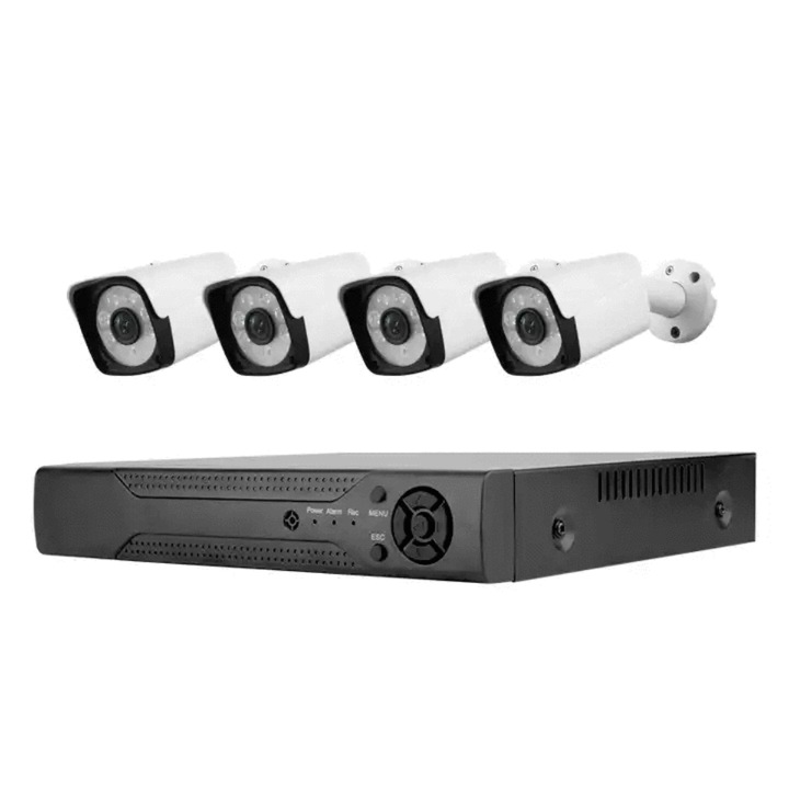 Viziune de noapte HD 1080P 4ch AHD dvr kit 4 canale de supraveghere sistem de camere de securitate p2p cctv set 4 camere dvr sistem de securitate