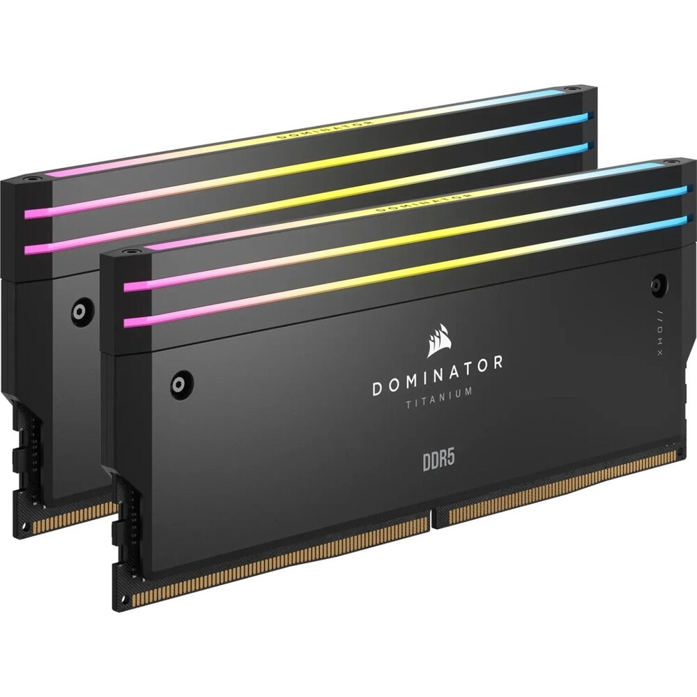 Kit memorie Corsair Dominator Titanium RGB, 32GB (2 x 16GB), DDR5