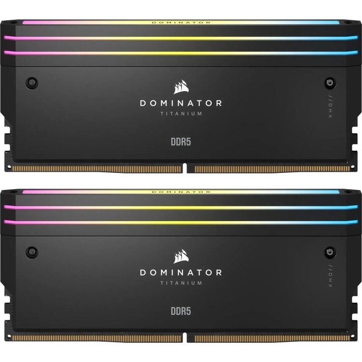 Memorie Dominator Titanium RGB Black 32GB 6400MHz CL32 Dual Channel Kit