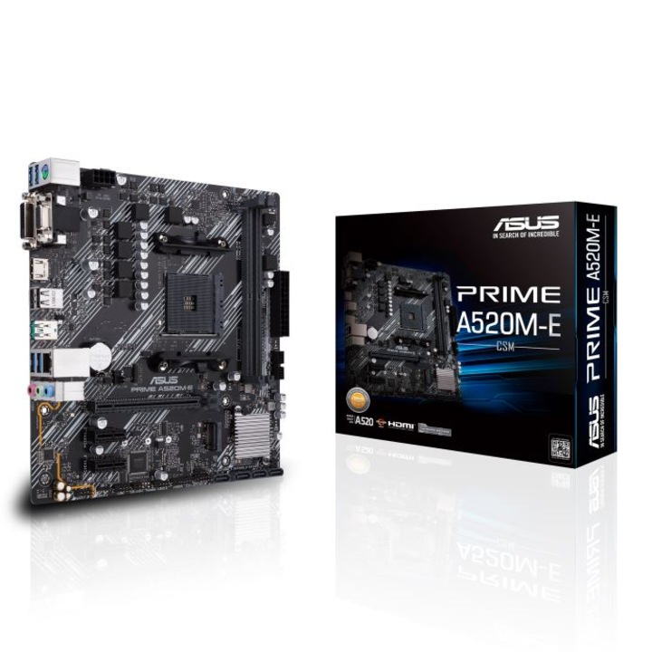 Placa de baza, Asus, PRIME A520M-E/CSM