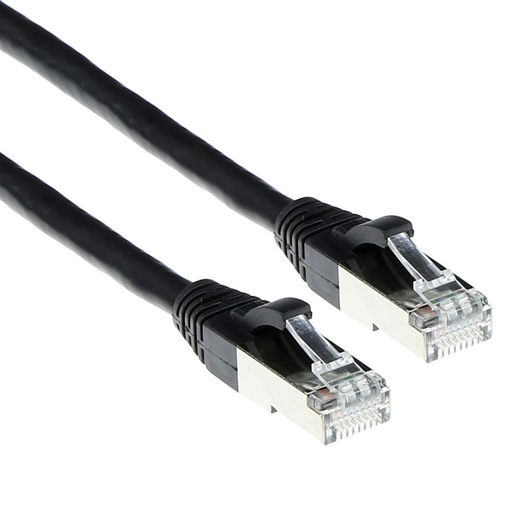 Cablu de retea ACT, CAT6A S-FTP, 7m, negru