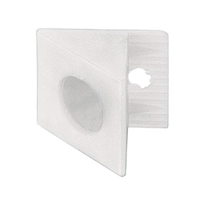 Coltar plastic pt PFL, fara surub, alb