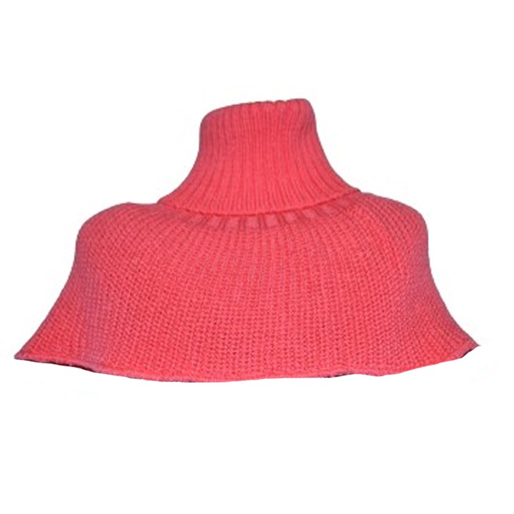 Fular tip guler pentru fete Gracek 241123C, Coral```