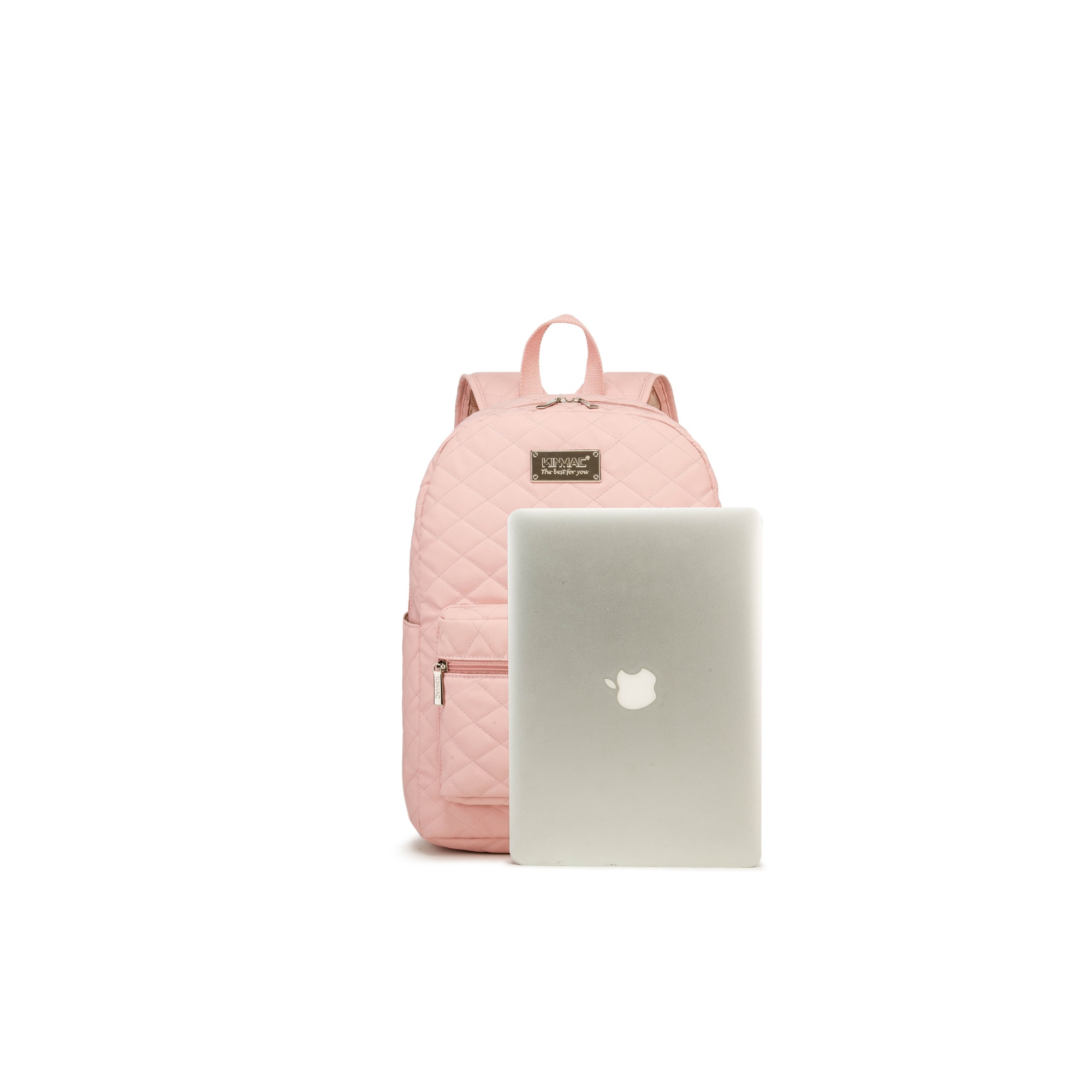 Rucsac Laptop, Kinmac, Pink Embroidery, 15.6 inch