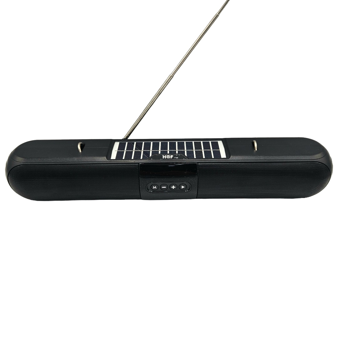 Модерно радио със соларен панел, батерия, Bluetooth, USB, AUX, Micro ...