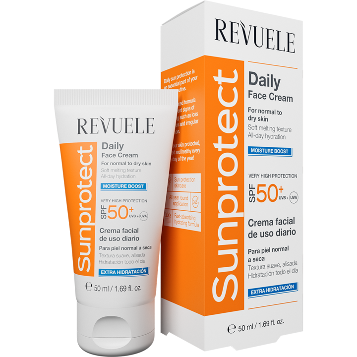 Crema hidratanta pentru fata, SPF 50+, Revuele