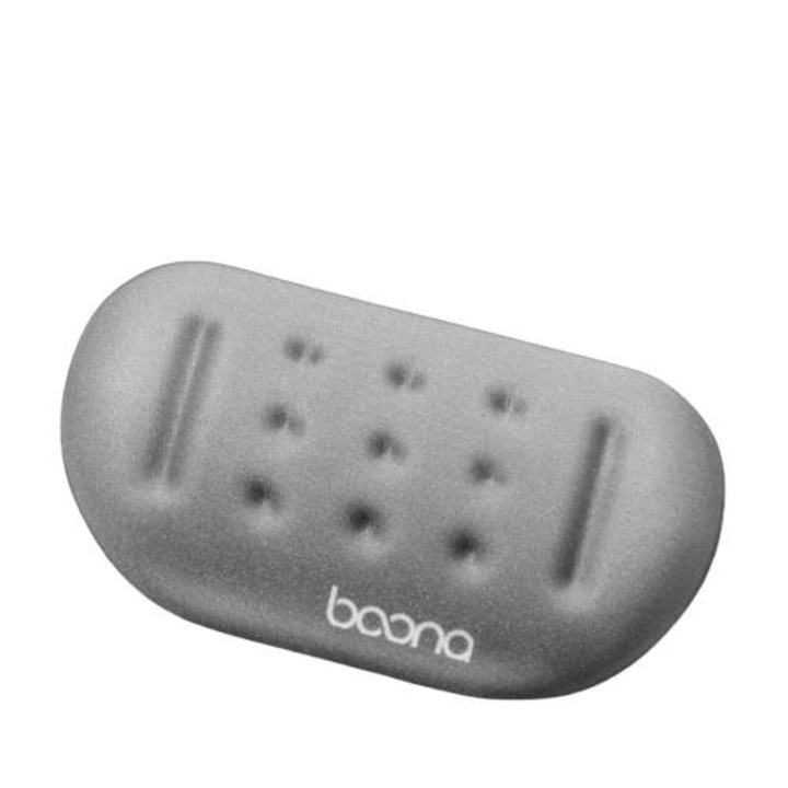 Perna ergonomica pentru suport, Boona, Spuma cu memorie, Gri