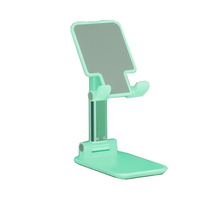 Suport de birou universal pentru dispozitive mobile, incarcare, Pliabil cu brat extensibil, Verde