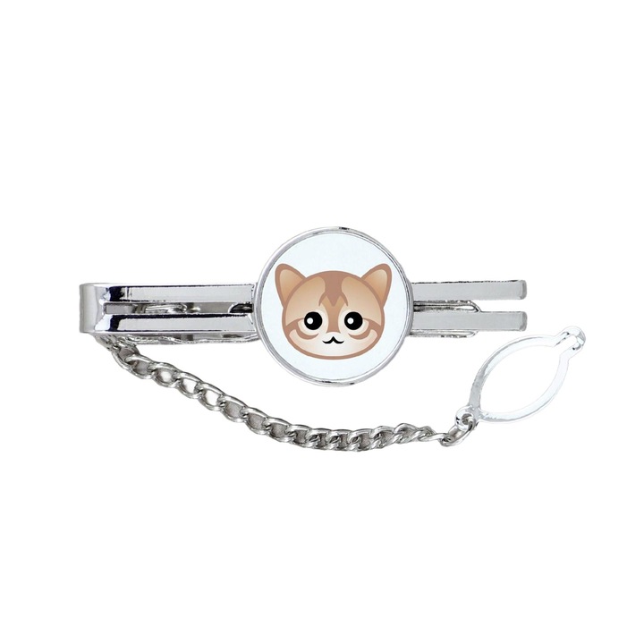 Férfi nyakkendőtű, Fém, Kutyamodell, Ezüst