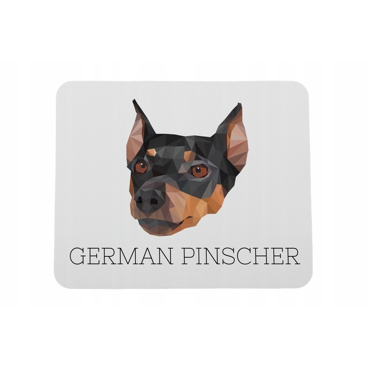 Mousepad, Art-Dog, Imprimeu caine German Pinscher, Multicolor