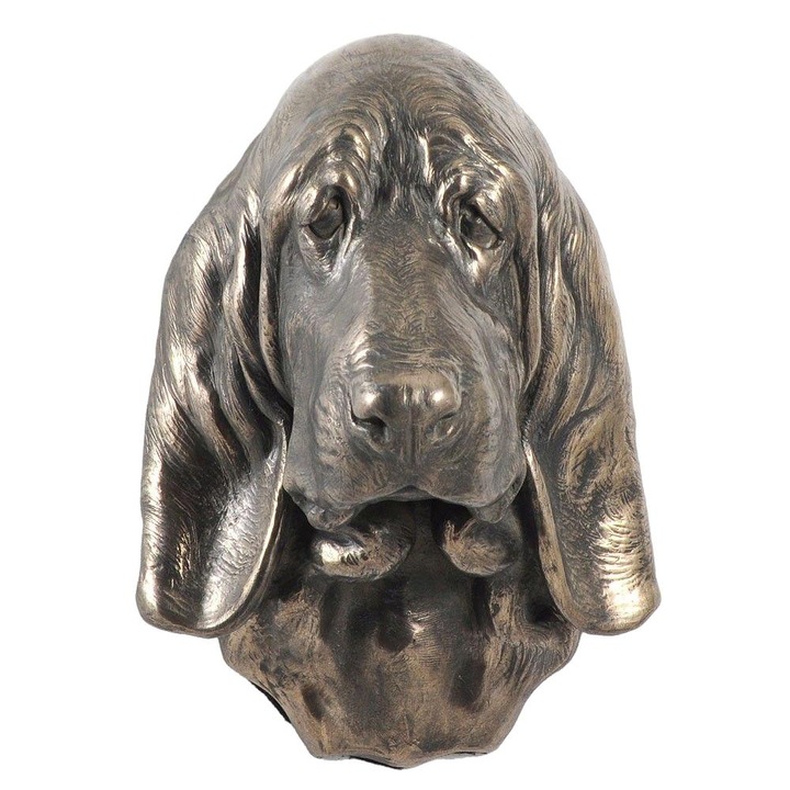 Висяща фигурка, Art-Dog, Бронз/Смола, Модел на кучешки бюст, Кафяв