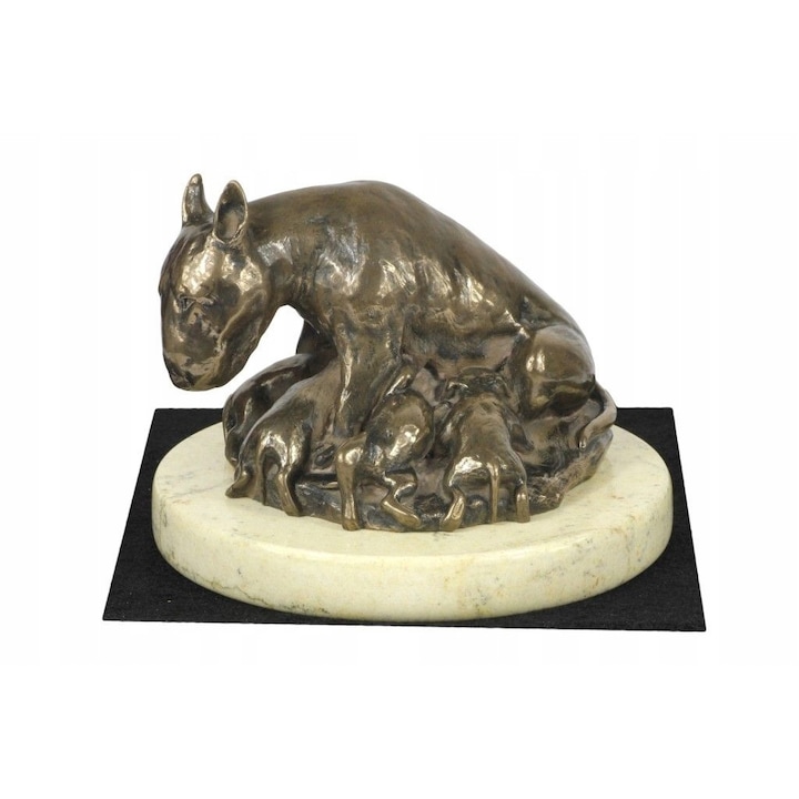 Statueta decorativa, Bronz, Model catel, Auriu