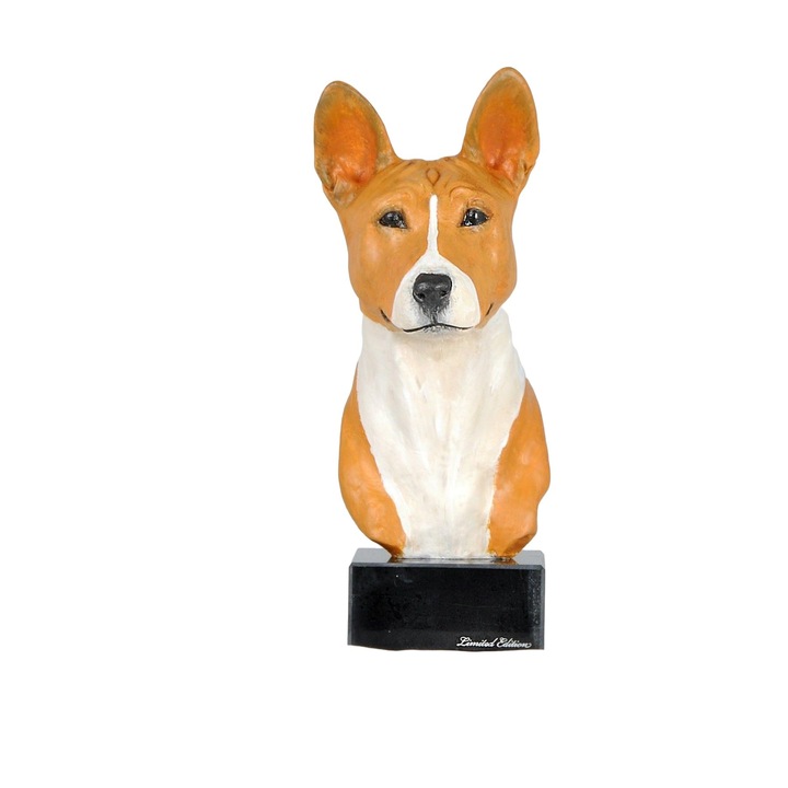 Statueta decorativa, Rasina, Model catel, 2.1kg, Multicolor